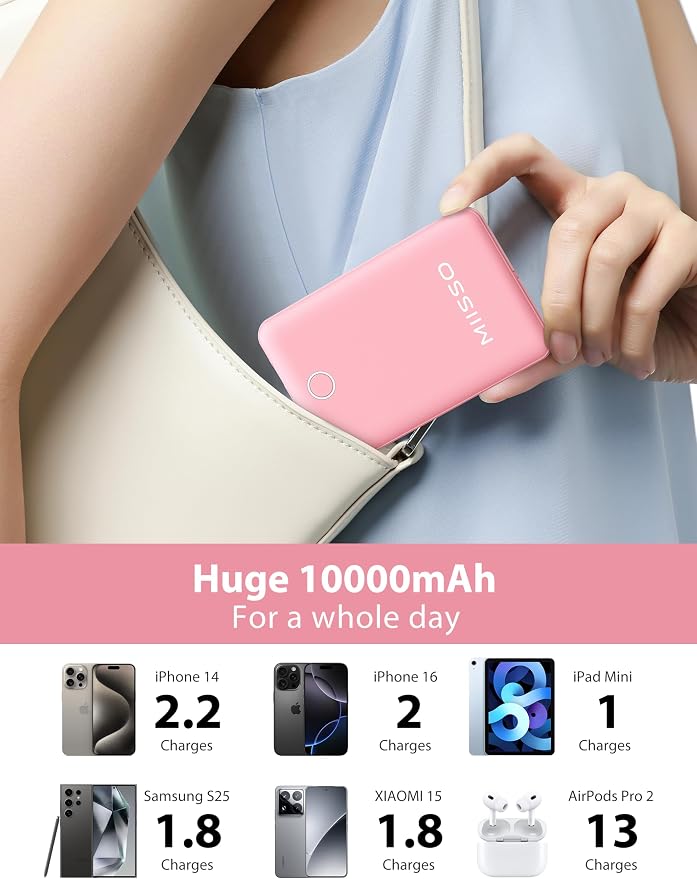 miisso 10000mAh Slim Portable Charger - Image 5