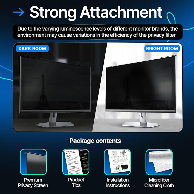 Acrylic 23 Inch Computer Privacy Screen Filter - Image 7