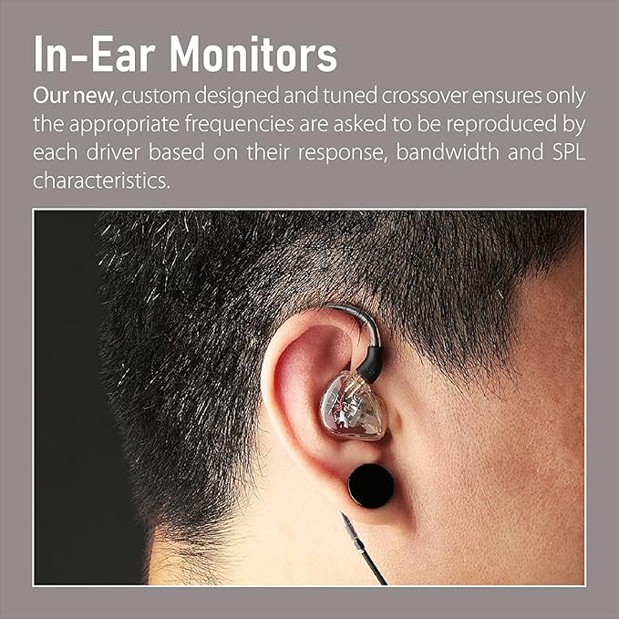 Xvive T9 in-Ear Monitor Dual Knowles BA Drivers IEM - Image 5