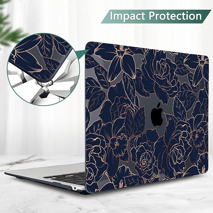 TWOLSKOO Compatible with MacBook Pro 13 inch Case 2023-2016 A2338 M2/M1 A2251 - Image 4