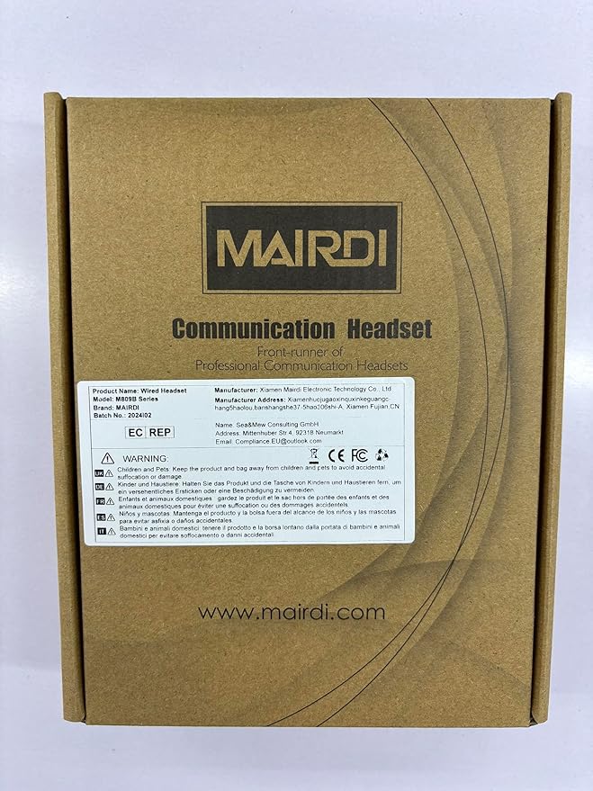 MAIRDI Telephone Headset with RJ9 & 3.5mm Jack - Image 8