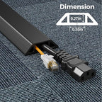 Yecaye 4ft Floor Cord Cover, Cord Covers - Image 2
