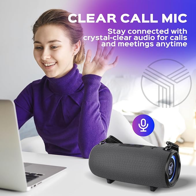 TREBLAB Ultra Loud Wireless Speaker - 60W Stereo Sound - Image 10