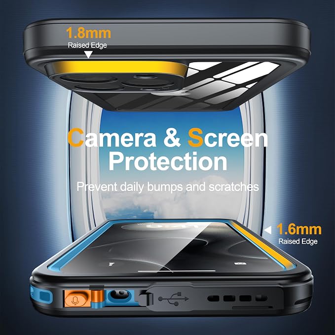 for iPhone 16 Pro Max Case Waterproof, Built-in Privacy Screen & HD Screen - Image 7