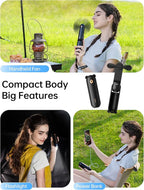 JISULIFE Handheld Fan with 4500 mAh Powerbank Max 37 Hours Runtime, Pocket - Image 2