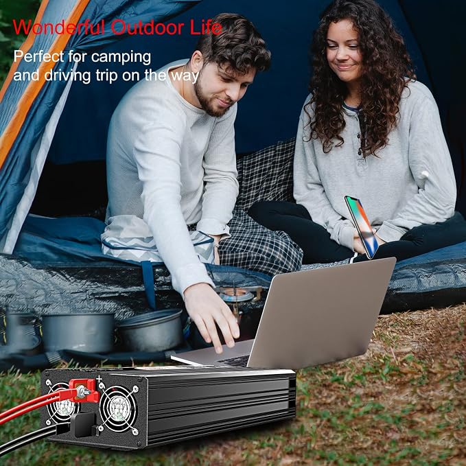 Xijia 3000W Pure Sine Wave Inverter DC 72V to AC 120V 60HZ Solar Converter - Image 6
