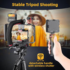 Zeadio Smartphone Camera Stabilizer Kit, Portable Handle Grip Handheld Video Rig - Image 6