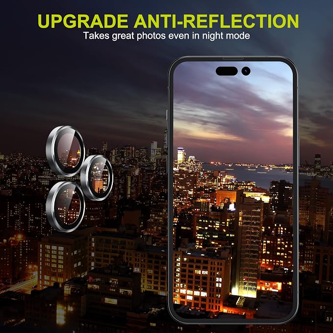 WSKEN for iPhone 14 Pro/iPhone 14 Pro Max Camera Lens Protector, HD Tempered - Image 6