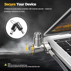 AboveTEK 3-in-1 Universal Laptop Cable Lock, Professional Laptop Security Lock - Image 7