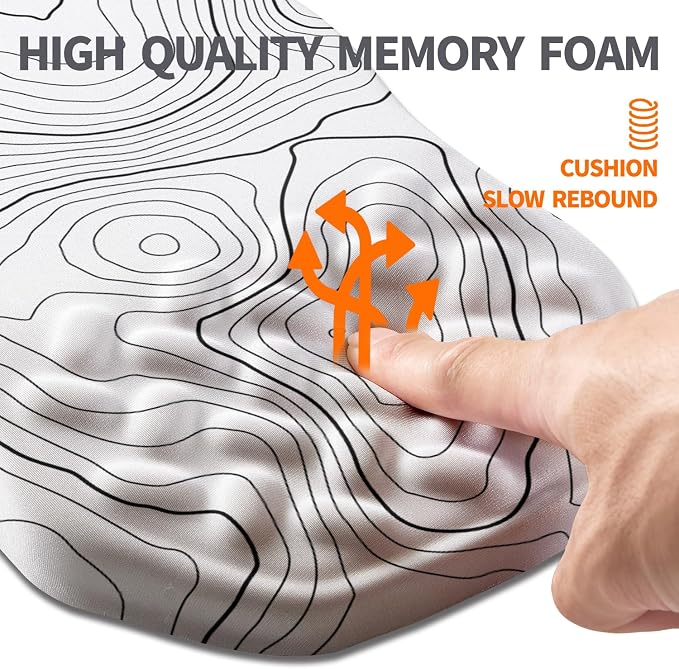Ergonomic Slope Mouse Pad Wrist Support, Wrist Rest Mousepad - Image 3