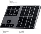 Satechi Bluetooth Extended Numeric Keypad, Slim Rechargeable 34-Key Numberpad - Image 4