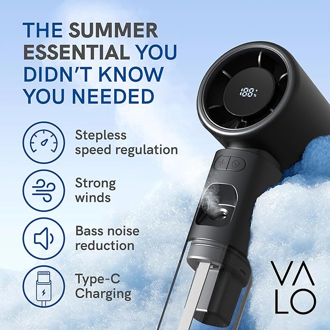 Valo Portable Rechargeable Fan - Image 3