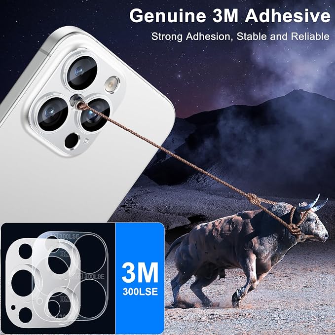 Esanik 2 Pack for iPhone 15 Pro/iPhone 15 Pro Max Camera Lens Protector - Image 5