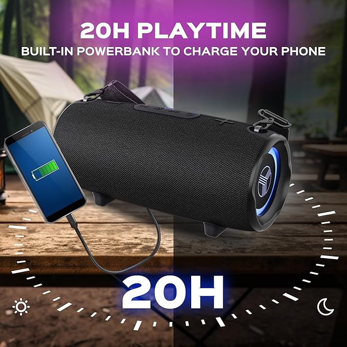 TREBLAB Ultra Loud Wireless Speaker - 60W Stereo Sound - Image 3
