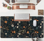 Cute Dark Floral Desk Mat Vintage Flowers Plant Mouse Pad XXL Large Extended - Image 4