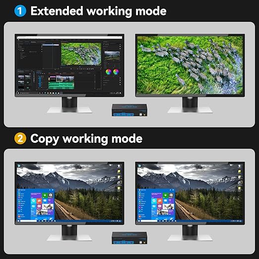 4K@120Hz Kvm Switch 2 Monitors 2 Computers 8K@60Hz HDMI Displayport Dual - Image 4