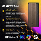 HP OmniDesk Desktop AI Ready PC, Intel Ultra 7 265, Prebuilt Business Tower - Image 5
