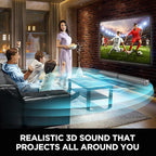 Sound Bar, 80W Soundbar with Bluetooth/ARC/Opt/AUX Connect, with Volume Boost - Image 4