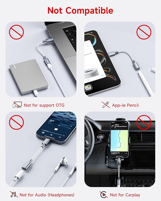 2 Pack Lightning to USB C Adapter, Lightning Female to USB C Male Cable Adapter - Image 9