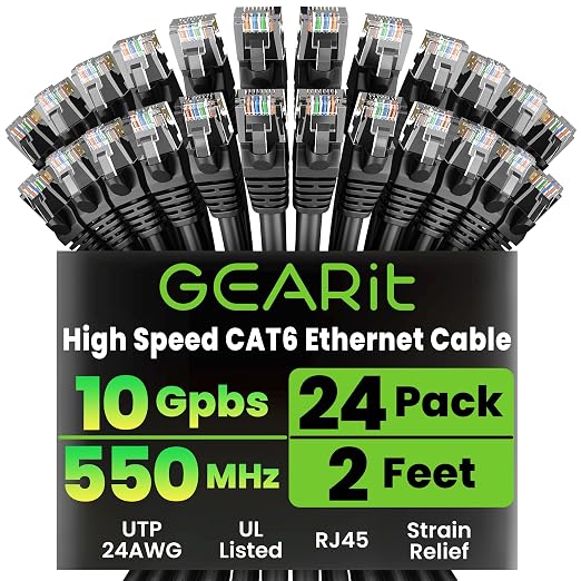 GearIT Cat 6 Ethernet Cable Pack by GEARit