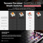TECWARE Phantom+ Elite 87 Key RGB Mechanical Gaming Keyboard, LED Backlit - Image 3