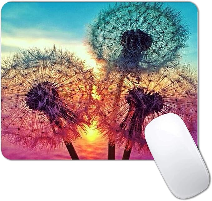Dandelion Mouse Pad Non-Slip Rubber Base Gaming MousePads by CANFLASHION