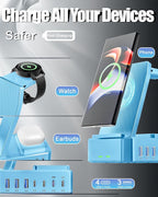 300W Wireless Charger for Samsung, Zutspzss 10 in 1 Wireless Charging Station - Image 2