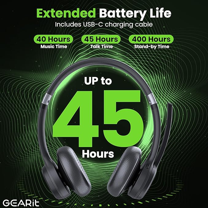 GEARit Wireless Headset with Mic - Image 4