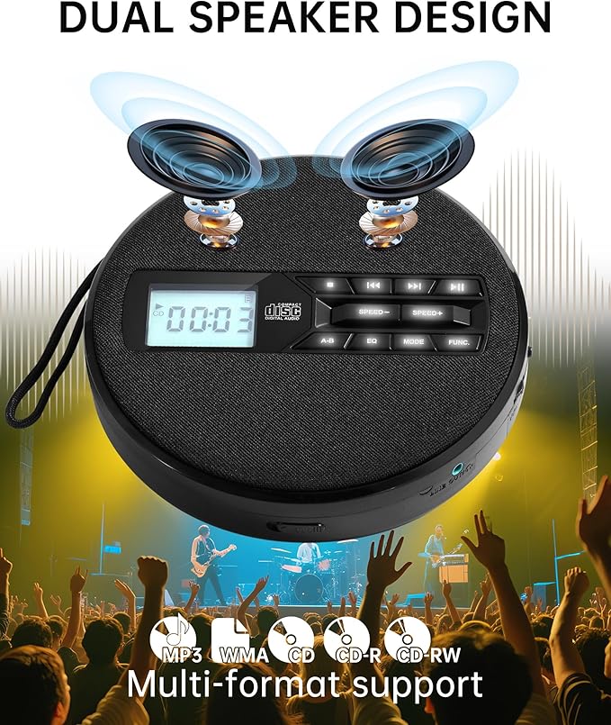 CD Player Portable with Speakers - Image 2