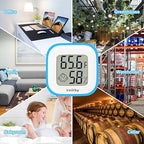 Vaikby Indoor Thermometer 2Pack, Humidity Gauge Meter Digital Hygrometer Room - Image 7