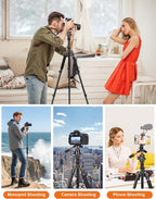 Tripod for Camera, Professional Aluminum Tripods, Heavy Duty Tripod for DSLR - Image 3