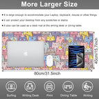 Mouse Pad, Large Cute Christmas Cats Desk Mat, Extended Non-Slip Gaming - Image 2