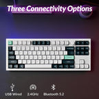 Keychron Q3 HE Wireless Custom Mechanical Keyboard, 2.4 GHz/Bluetooth/Wired QMK - Image 7