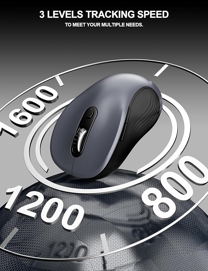 Trueque Wireless Mouse for Laptop, 2.4GHz Ergonomic Computer Mouse - Image 7