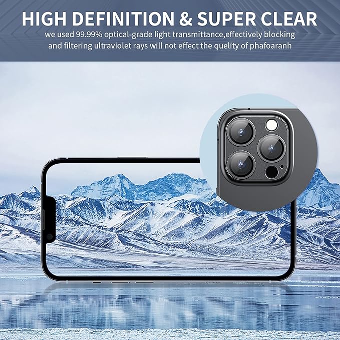 Camera Lens Protector for iPhone 14 Pro/iPhone 14 Pro Max, Alloy Metal Camera - Image 5