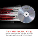 Verbatim Music CD-R 40X 80 Minute 700 MB Blank Recordable Audio Discs 25pk - Image 6
