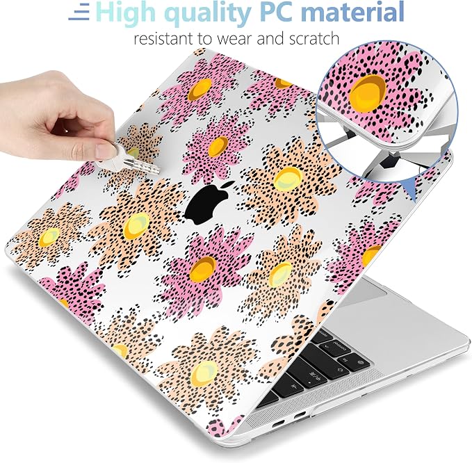 MEEgoodo Case for MacBook Pro 13 inch Case 2022 2021 2020 New A2338 M2/M1 A2251 - Image 3
