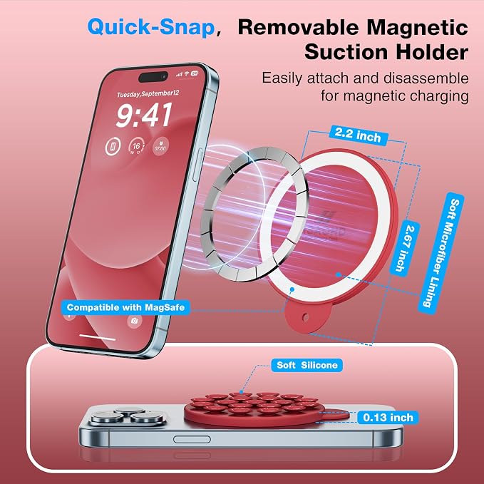 Magnetic Suction Cup Phone Mount - Image 3