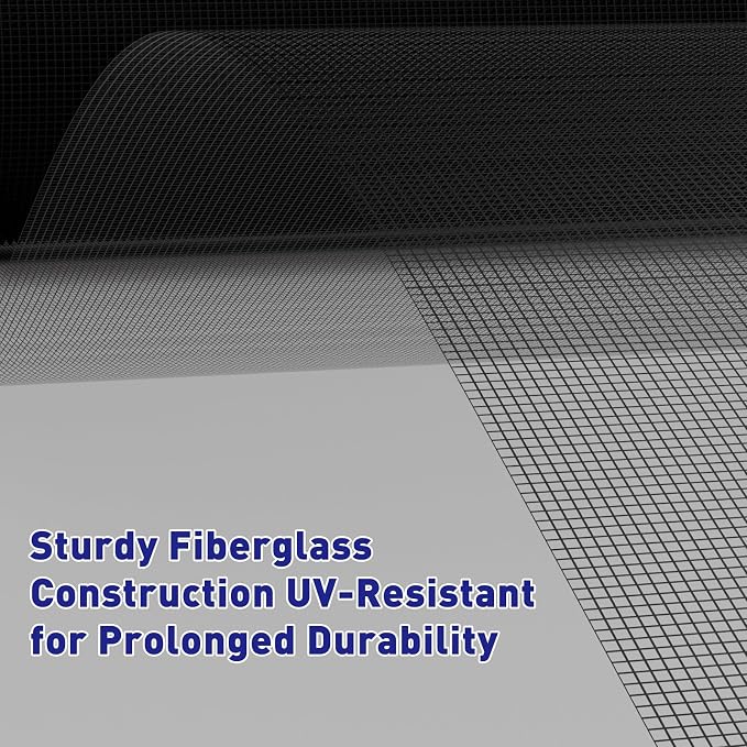 MAGZO Window Screen Replacement Mesh 36"W x 196"L - Image 3