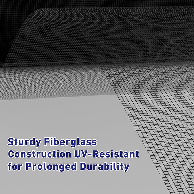 MAGZO Window Screen Replacement Mesh 48"W x 99"L - Image 3