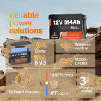 12V 300Ah LiFePO4 Lithium Battery Bluetooth MINI, Max. 4190Wh Energy, EV A+ - Image 2