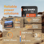 Bluetooth 12V 314Ah LiFePO4 Lithium Battery MINI, Max. 4190Wh Energy, EV A+ - Image 2