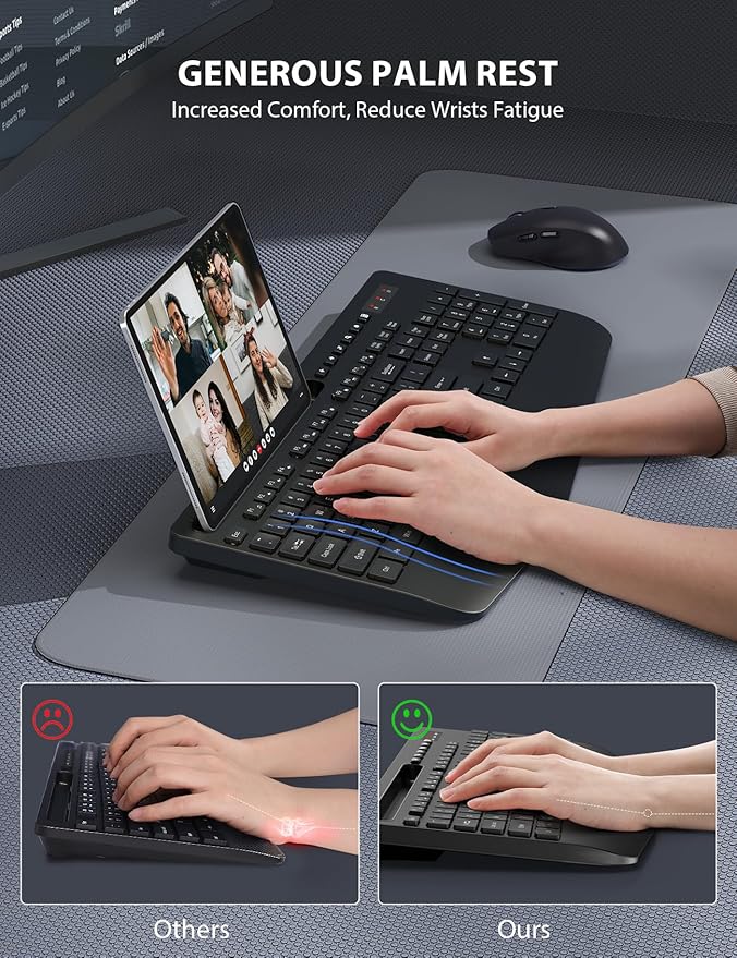 Wireless Keyboard and Mouse Combo 2 Pack - Image 3