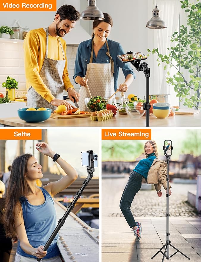 Phone Tripod, Camera Stand for iPhone, Compatible - Image 6