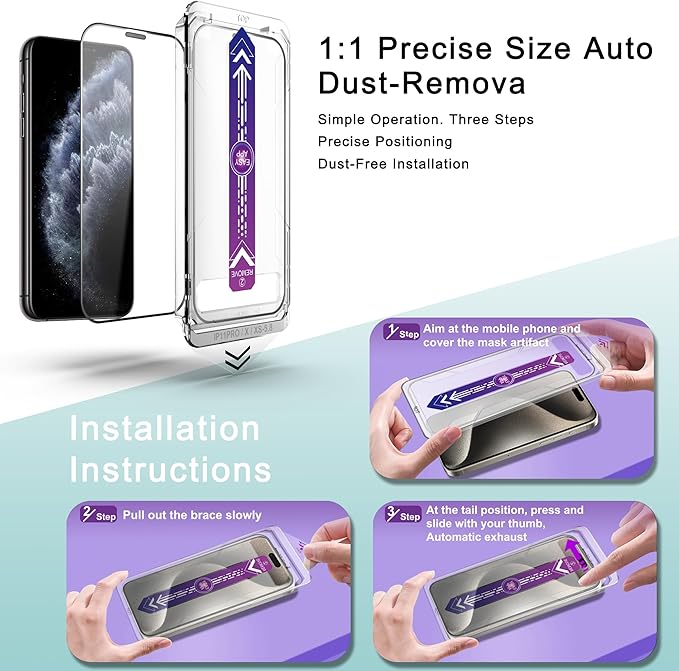 2 Pack Screen Protector Tempered Glass - Image 3