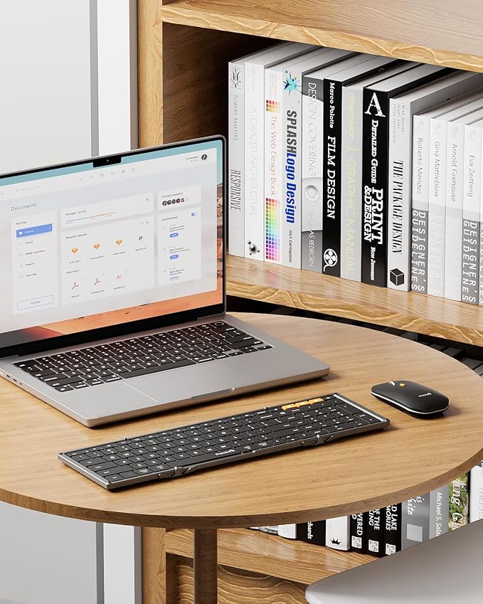 ProtoArc Foldable Keyboard and Mouse, XKM01 True Full-Size Folding Wireless - Image 8