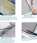 BAYTORY Upgrade Window Screen Repair Kit, Steel/Nylon Roller Tool - Image 8