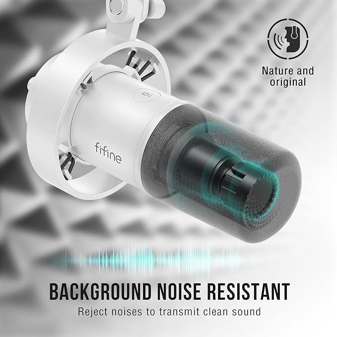FIFINE Podcast XLR/USB Microphone Kit, Studio Dynamic Vocal Mic - Image 3