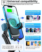 TOPGO [Upgraded Cup Phone Mount Wireless Charger, Universal Cell Phone Holder - Image 4