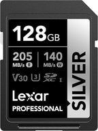 Lexar 128GB Professional Silver SD Card, by Lexar